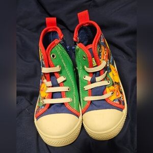 Sesame Street High Top Elmo Shoes W/Laces Size 7 Toddler